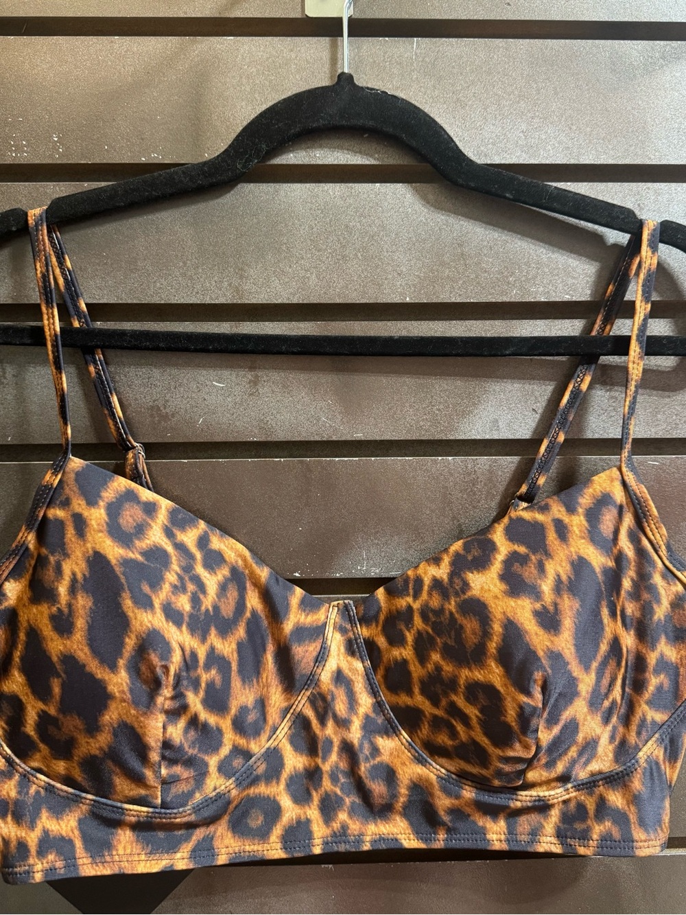 NWT Merigold Kiss Leopard Print swimsuit  - Large/ Removable Padding